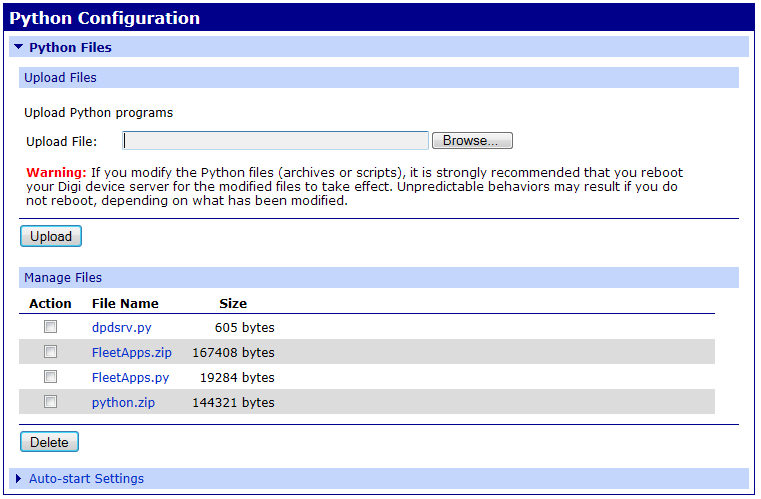 Python Configuration